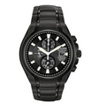 Citizen Men's Black Ion Stainless Steel Chronograph Watch by Pedre